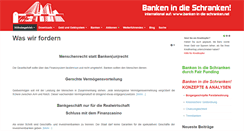 Desktop Screenshot of banken-in-die-schranken.org