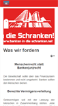 Mobile Screenshot of banken-in-die-schranken.org